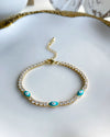 Eyes Aqua CZ Bracelet