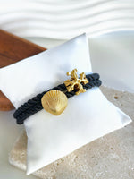 Tory Black Concha Bracelet