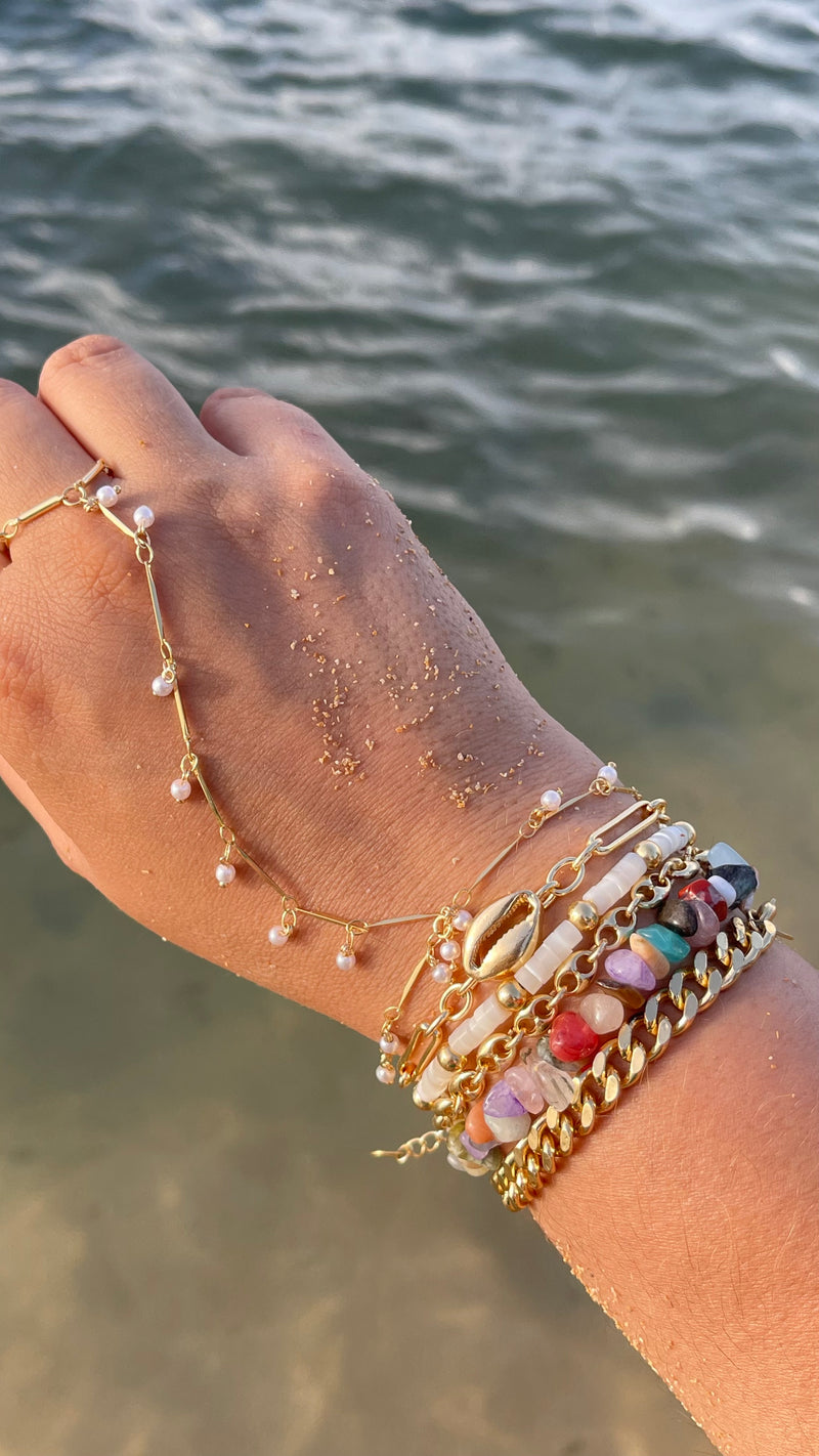 Gold Cowrie Bracelet