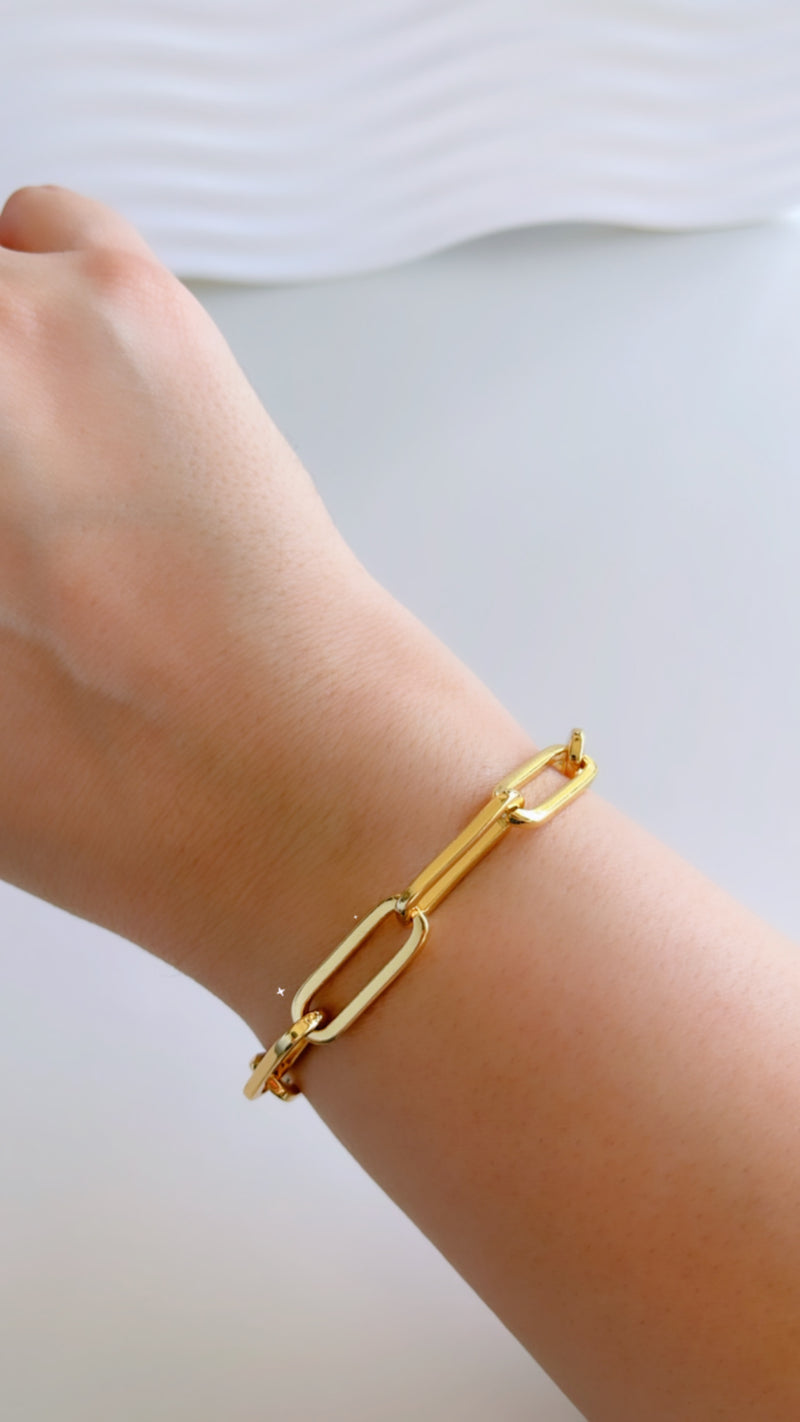 Long Paper Clip Bracelet