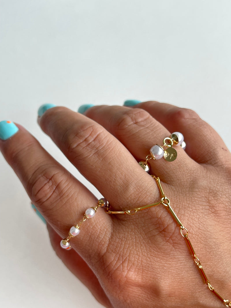 Pearl Chain Ring