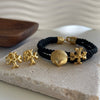 Tory Black Concha Bracelet