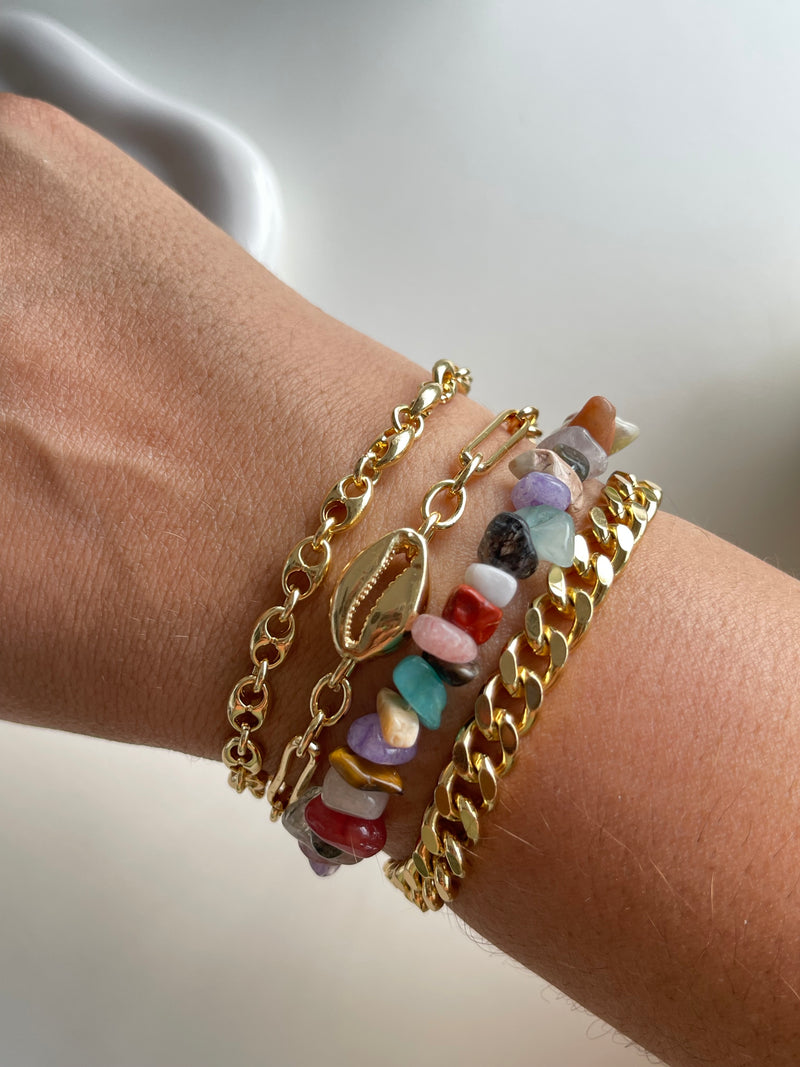 Gold Cowrie Bracelet