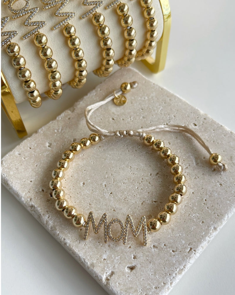 Mom CZ Bubbles Bracelet