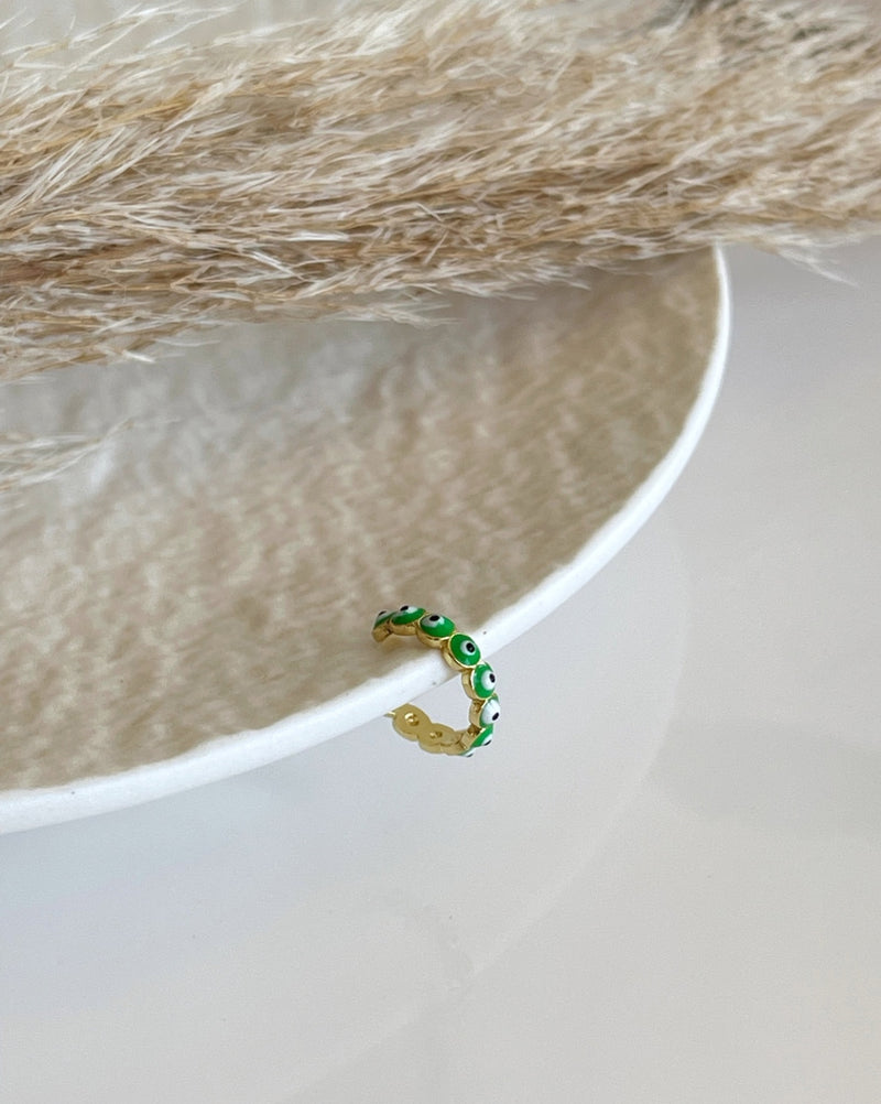 Green Eyes Ear Cuff