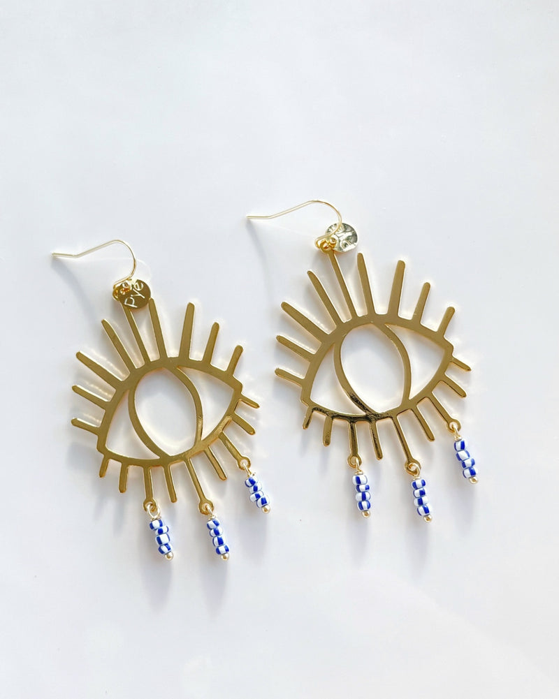 Eyes Greek Earrings