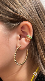 Green Eyes Ear Cuff