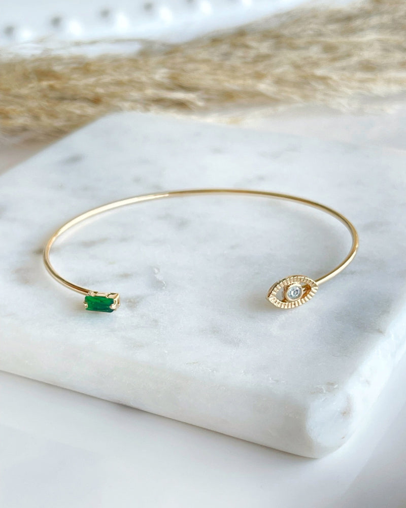 Eye & Green Slim Cuff