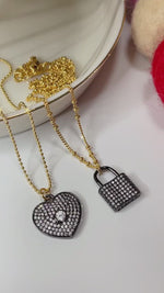 Blk Heart or Blk Padlock