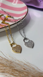 Heart Padlock CZ