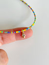 Rainbow Choker With Charm