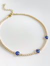 Cz Evil Eye Anklet