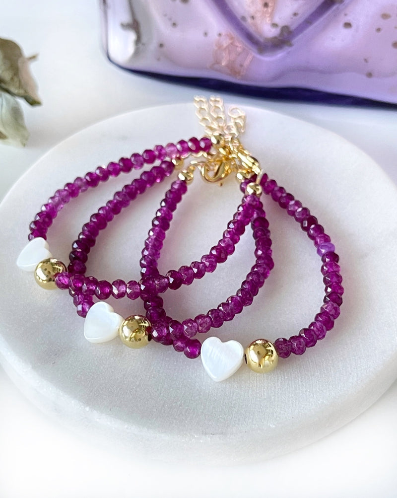 Raspberry Love Bracelet