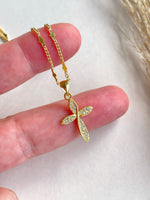 Curvy Cross Necklace