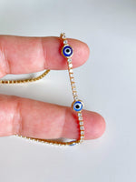 Cz Evil Eye Anklet