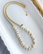 Zic Zac Pearls Long Necklace