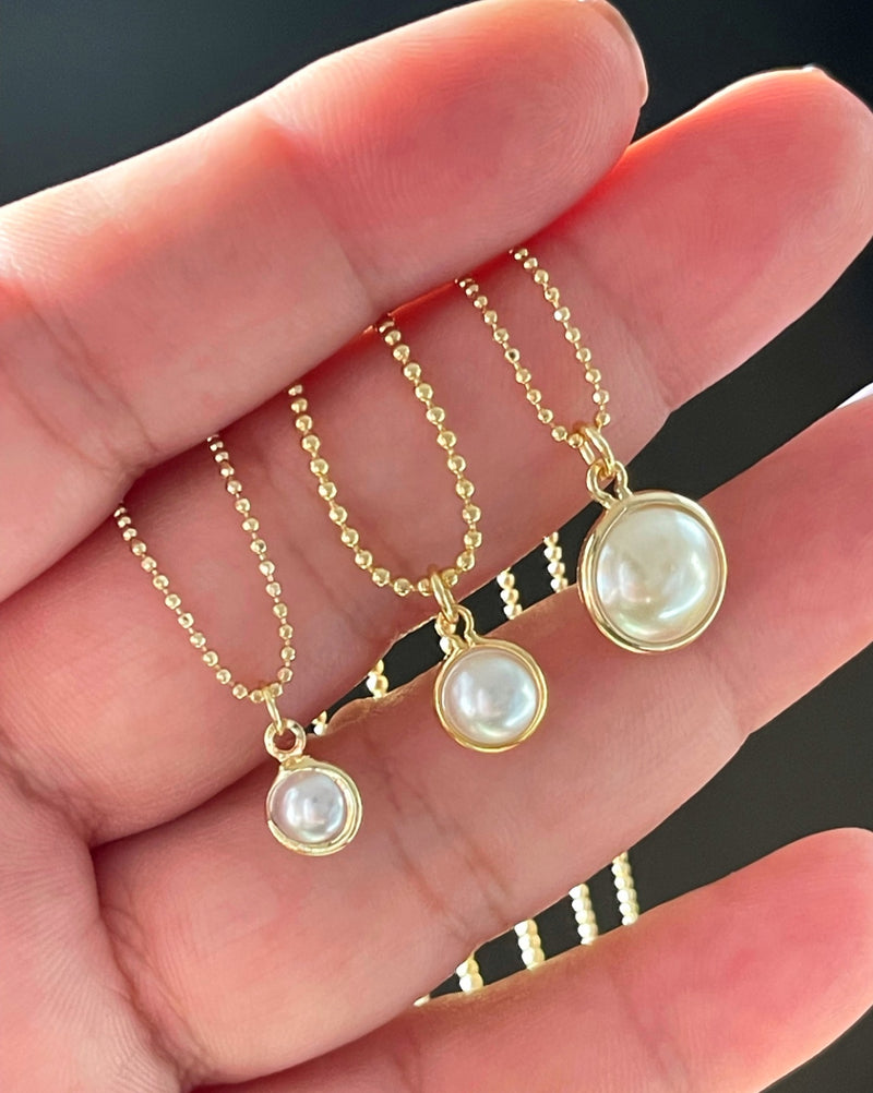 Pearl Stud Necklace