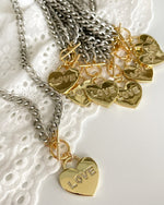 Love Padlock Two Tones Necklace