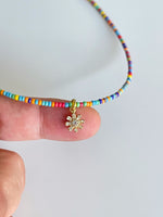 Rainbow Choker With Charm