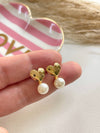 Pearls & Love Earrings