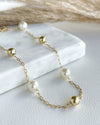 Pearls & Gold Bubbles Choker