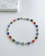 Oval Eyes Colors Anklet