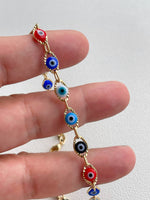 Oval Eyes Colors Anklet