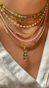 Chain Of Pearls 3mm Necklace / Choker