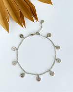 Silver Coins Anklet