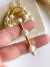 Bubbles w/ Pearls Adjustable Bracelet