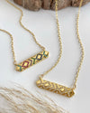 Zirconia Bar Necklace
