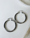 Silver Med Basic Hoops